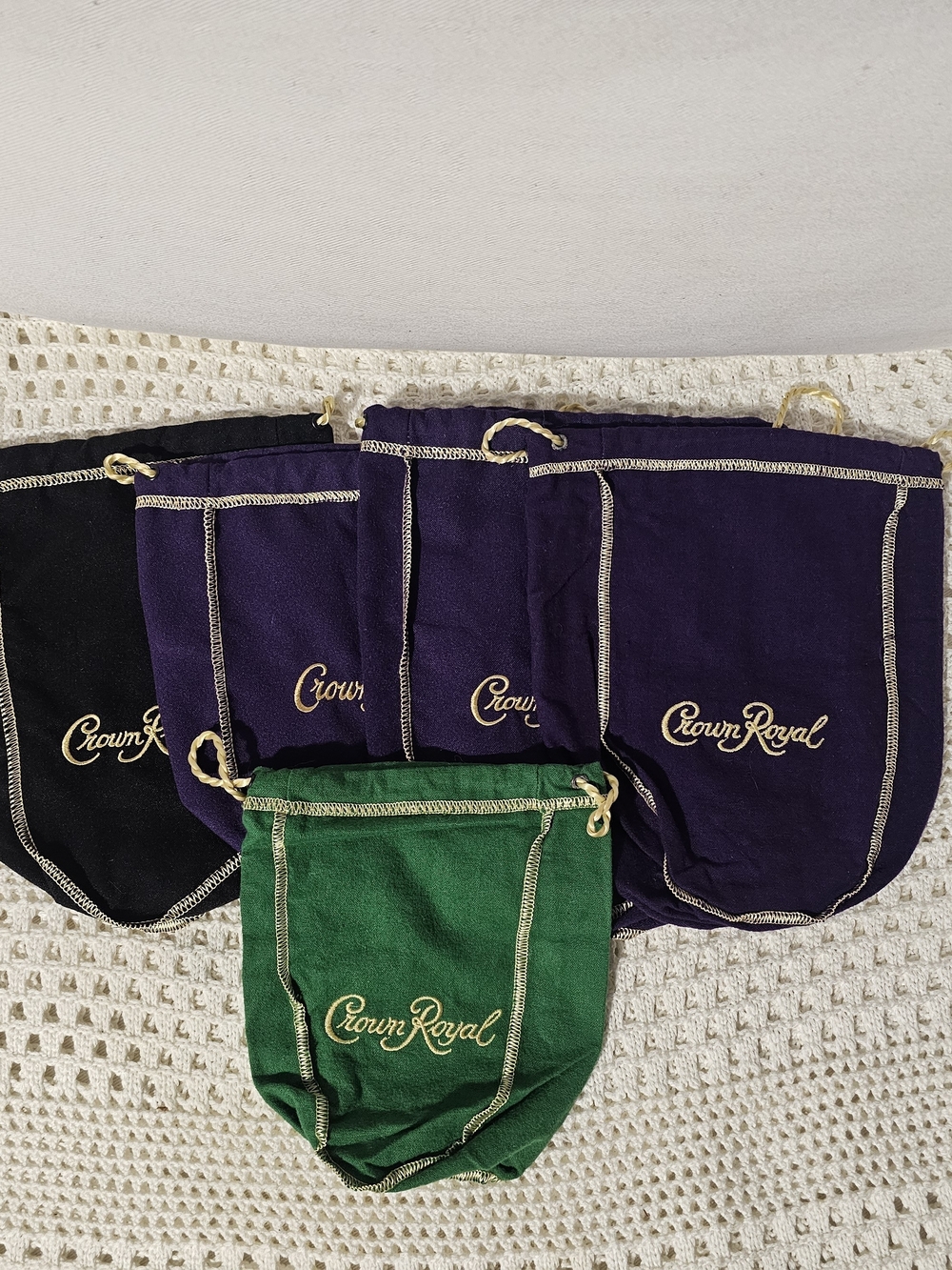 Crown Royal Drawstring Bag Mix (5) 💎